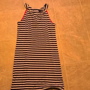 3/$25!! Navy striped casual dress . Size Medium